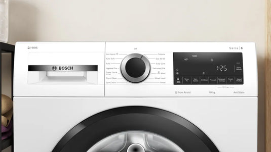 Bosch Series 6 Washing Machine | 10KG | i-DOS | 1400 Spin | White | WGG254F1GB