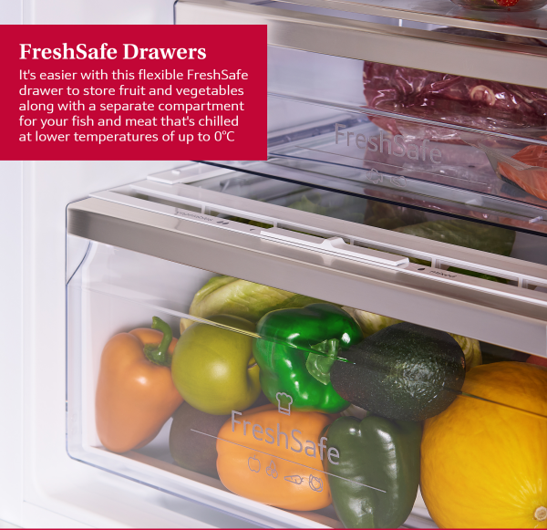 Załaduj obraz do przeglądarki galerii, Neff N50 Built-In Fridge Freezer XXL With Freezer At Bottom | 193.5 x 69.1cm | KB7962SE0
