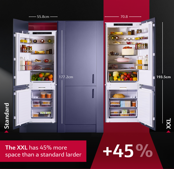 Załaduj obraz do przeglądarki galerii, Neff N50 Built-In Fridge Freezer XXL With Freezer At Bottom | 193.5 x 69.1cm | KB7962SE0
