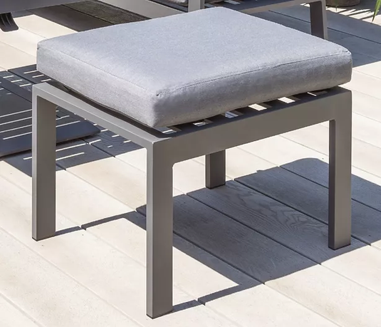 grey stool with cushion