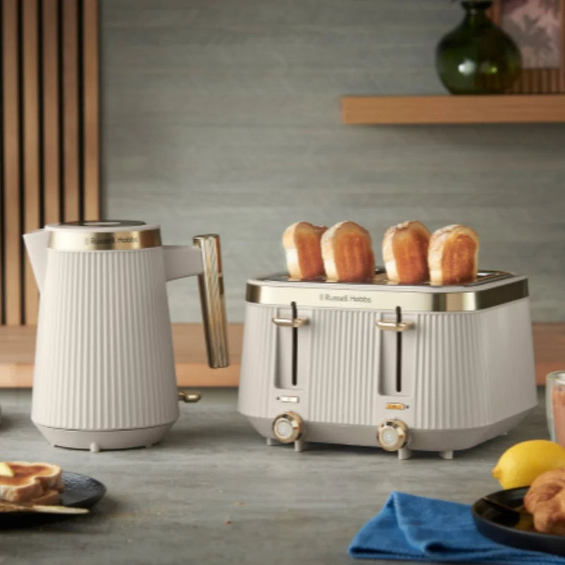 Завантажте зображення в засіб перегляду галереї, Russell Hobbs 4 Slice Toaster Bronte | Stone | 26771
