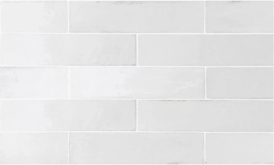 tribeca tile in gypsium white, 6x24.6cm