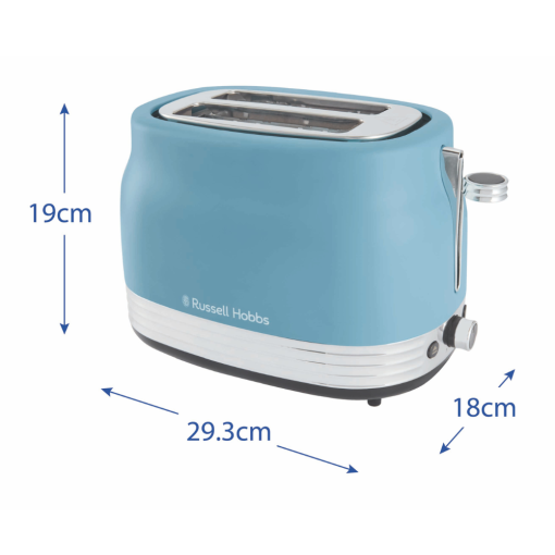 Russell Hobbs Hanley Retro Toaster 2 Slice | Blue | 28651