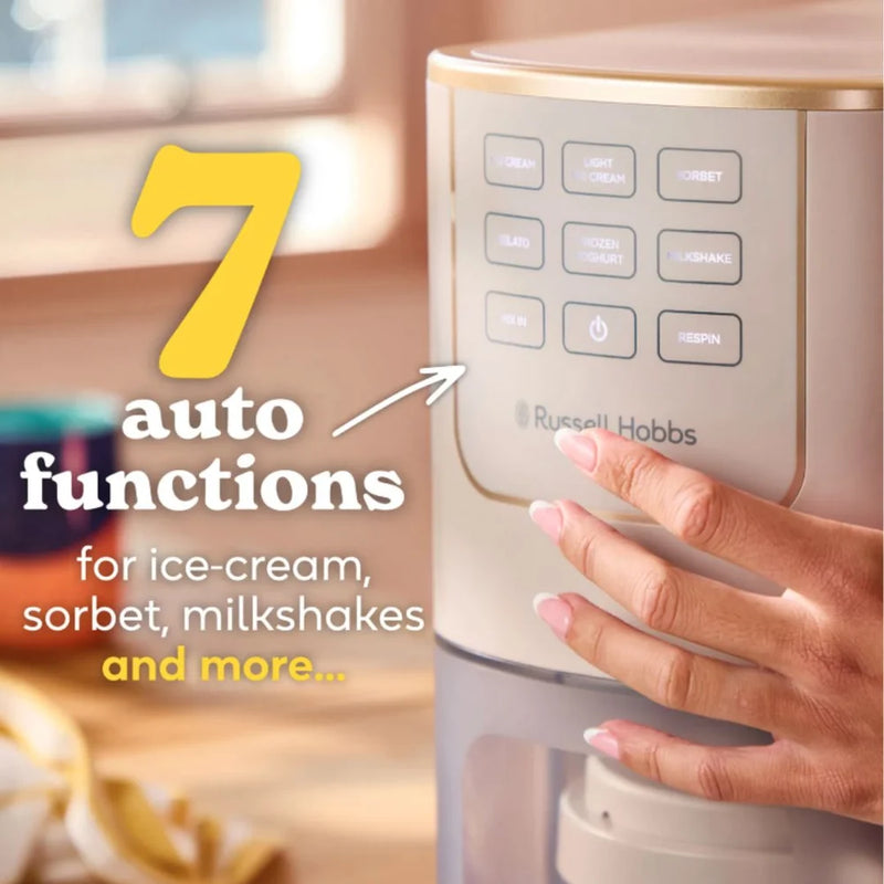 Załaduj obraz do przeglądarki galerii, Russell Hobbs Chilluxe Ice Cream Maker | Stone | 28750

