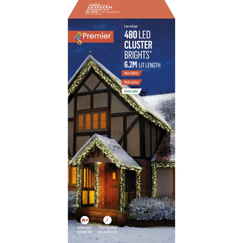 Load image into Gallery viewer, Premier 480 Multi-Function Cluster LED Lights | Warm White | 140840
