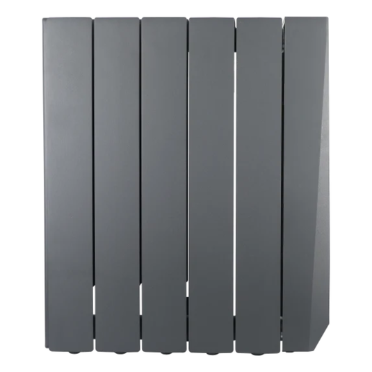 Luceco Masterplug Smartenergy Monitoring Oil Radiator 1000W | Grey | 5 Fins | Uk Plug | OILW100G5UK-MP