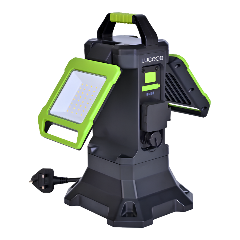 Load image into Gallery viewer, Luceco Hybrid Worklight 18V Battery Adaptor | 240V | 3500Lm  | LILHYV350G65UK-01
