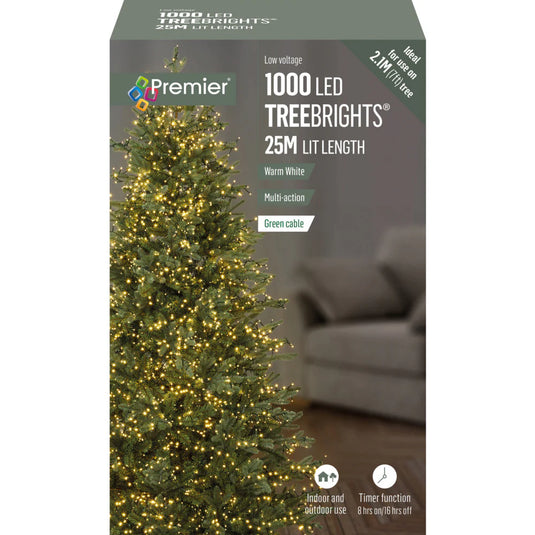 1000 LED Multi-Action Treebrights with Timer | Warm White | 141129