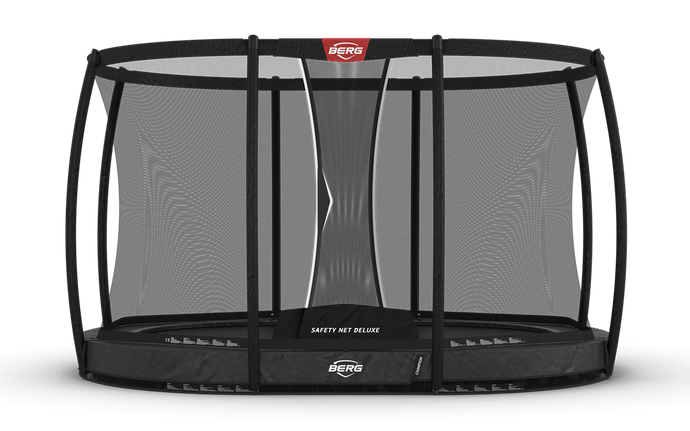 Berg Grand Champion InGround Trampoline | 350CM/ 11FT | Safety Net Deluxe | Grey | 30.33.73.32