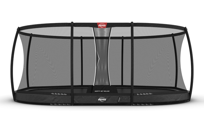 Berg Grand Champion InGround Trampoline | 520CM/ 17FT | Safety Net Deluxe | Grey | 30.33.75.33