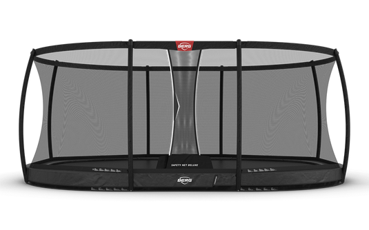 Berg Grand Champion InGround Trampoline | 520CM/ 17FT | Safety Net Deluxe | Grey | 30.33.75.33