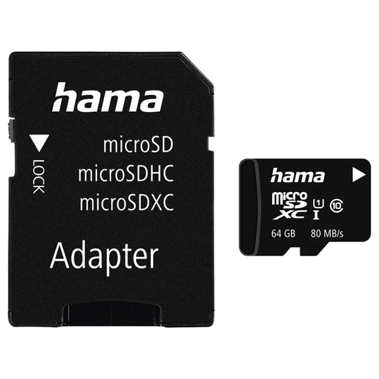 Hama Flash Memory Card | MicroSD Card | UHS-1 | Class 10 | 64GB | 300539
