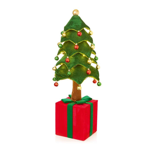Premier Battery-Operated LED Lit Plush Christmas Tree | 70cm | 301420