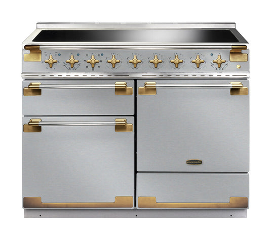 Rangemaster Elise 110 Induction Stainless Steel with Antique Brass trim ELS110EISS/AB