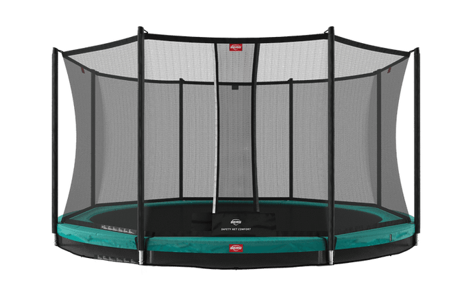 Berg Grand Favorit InGround Trampoline | 520CM/ 17FT | Safety Net | Green | 30.23.65.71