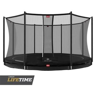 Berg Favorit InGround Trampoline | 430CM/14FT | Safety Net | Black | 35.14.96.02