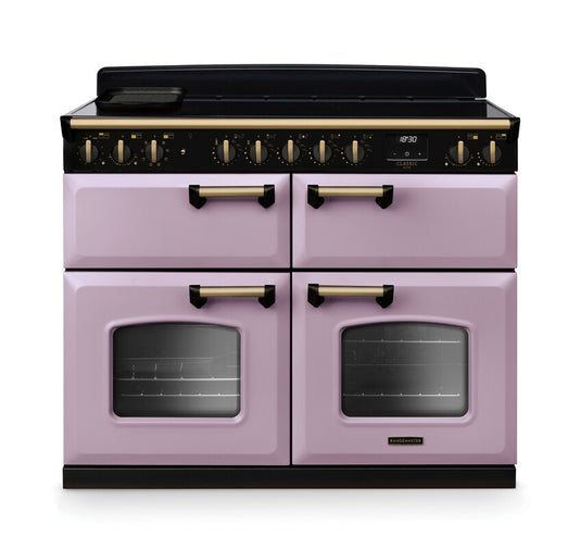 Rangemaster Classic Deluxe Bc 110 Induction Heather with Antique Brass Trim | CLDLB110EIPHTH/AB1