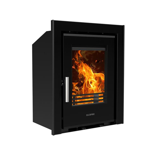 Elcofire Luna Glass Inset Multifuel Stove | 6KW | EFLGW