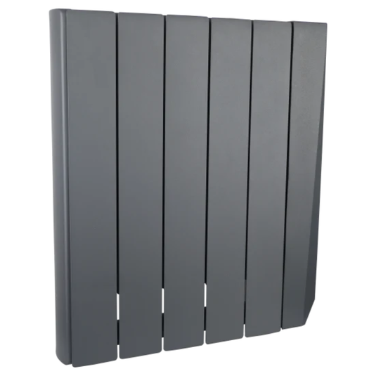 Luceco Masterplug Smartenergy Monitoring Oil Radiator 1000W | Grey | 5 Fins | Uk Plug | OILW100G5UK-MP