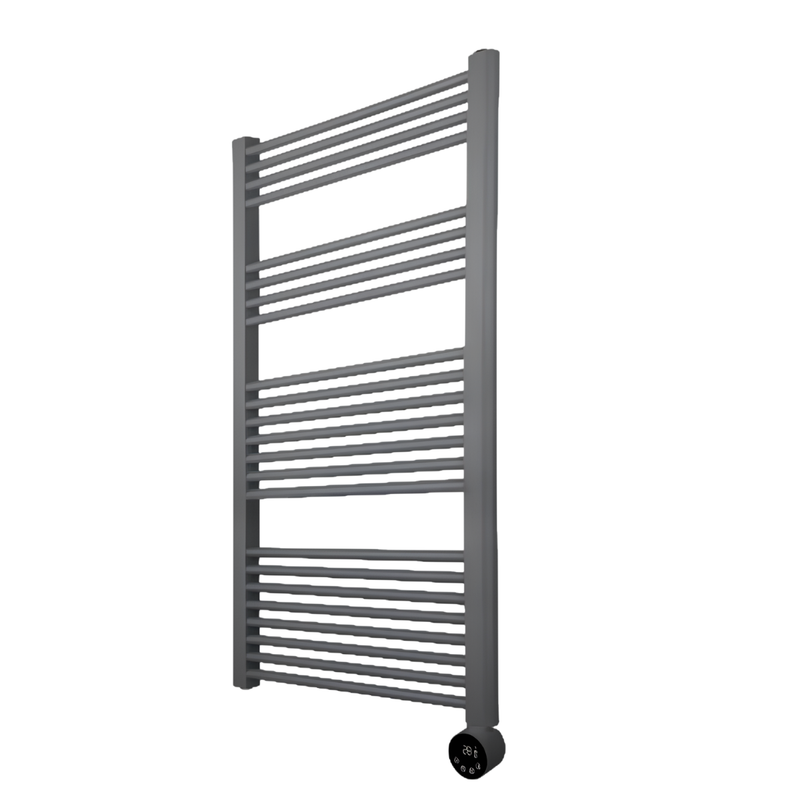 Załaduj obraz do przeglądarki galerii, Luceco Masterplug Smartenergy Towel Rail | 1000W | 1250X500Mm | Anthracite Grey | TWL100G125-MP
