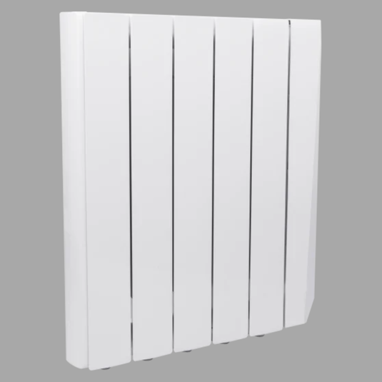 Luceco Masterplug Smartenergy Monitoring Oil Radiator 1000W | White | 5 Fins | Uk Plug | OILW100W5UK-MP