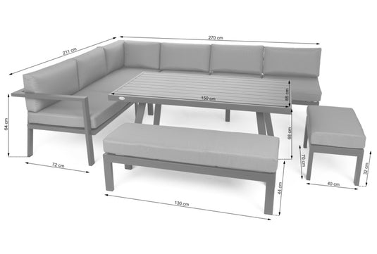 Galapagos Corner Set | Grey | 895623