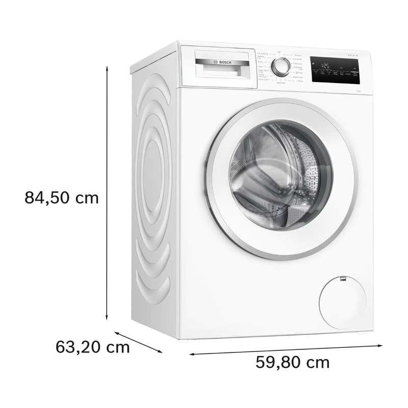 Załaduj obraz do przeglądarki galerii, Bosch Series 4 Washing Machine | 9kg | 1400 Spin | White | WAN28255GB
