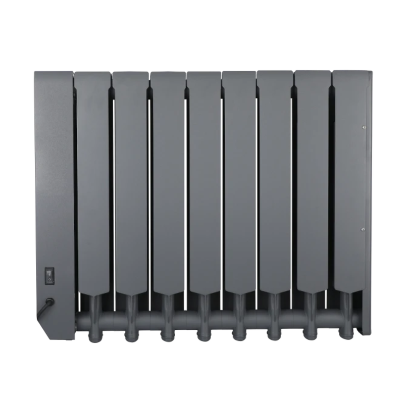 Завантажте зображення в засіб перегляду галереї, Luceco Masterplug Smartenergy Monitoring Oil Radiator | 1500W | Grey | 8 Fins | Uk Plug | OILW150G8UK-MP
