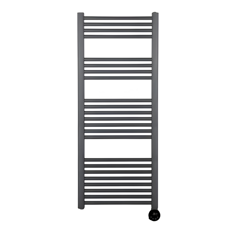 Załaduj obraz do przeglądarki galerii, Luceco Masterplug Smartenergy Towel Rail | 1000W | 1250X500Mm | Anthracite Grey | TWL100G125-MP
