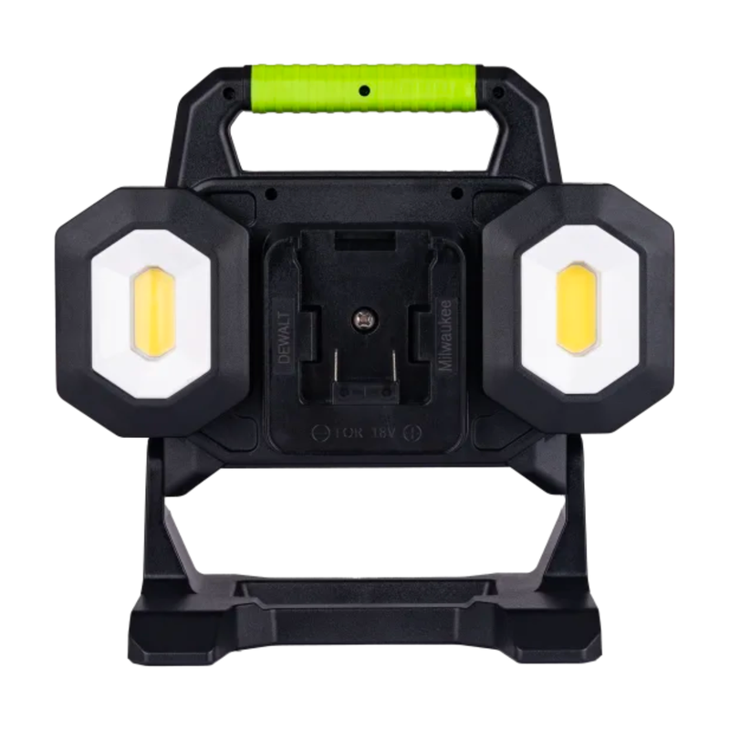 Завантажте зображення в засіб перегляду галереї, Luceco 18V Battery Powered Led Triple Head Worklight 2500Lm, 6500K With Adaptors  | LILWV250G65-01
