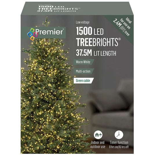 Premier Decorations 1500 LED Treebright Lights | Warm White | FLV162180WW