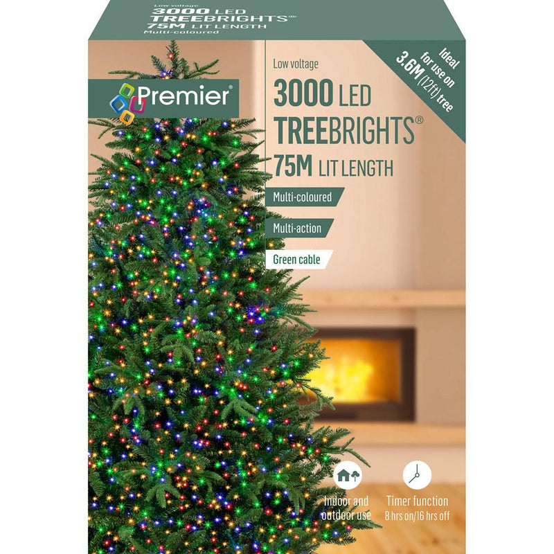 Load image into Gallery viewer, 3000 LED Multi-Action Treebrights with Timer | Multi-Coloured | 141376
