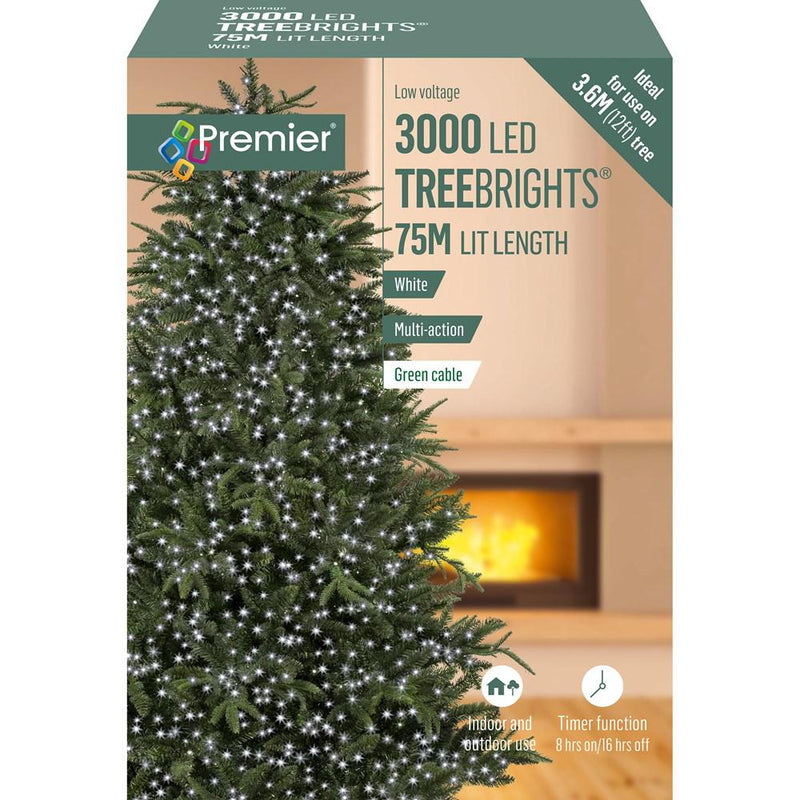 Załaduj obraz do przeglądarki galerii, 3000 LED Multi-Action Treebrights with Timer | White | 141374
