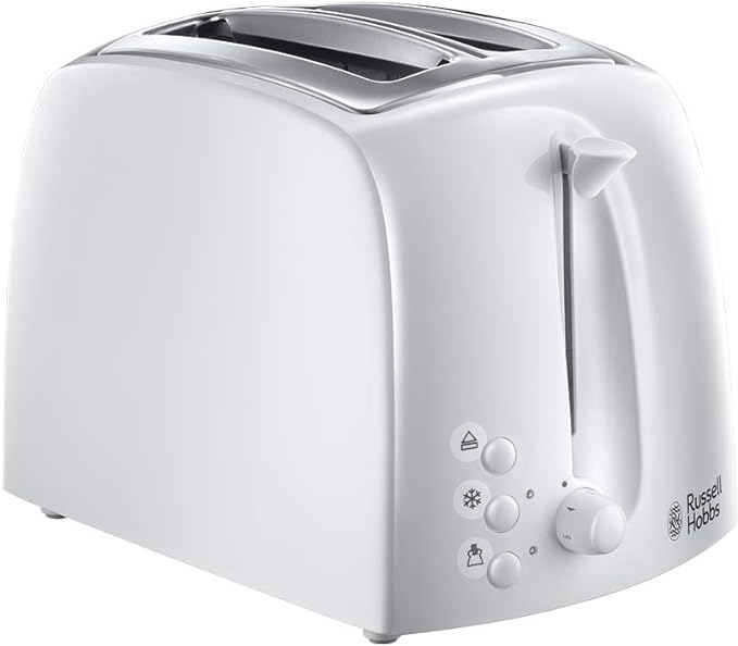Load image into Gallery viewer, Russell Hobbs Textures 2 Slice Toaster | White | 21640
