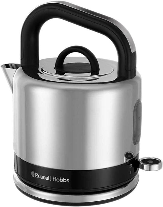 russell hobbs distinctions kettle with black handle and black bottom