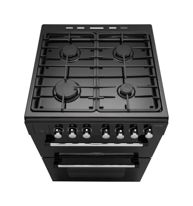 Load image into Gallery viewer, Rangemaster Classic 60cm | Gas | Black &amp; Chrome | 128060 | CLA60NGFBL/C
