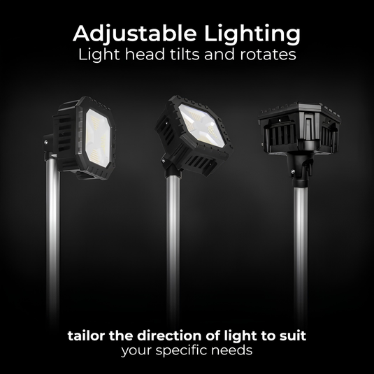 Luceco Rechargable Telescopic Tripod Worklight 2000LM | LILTP200S65-01