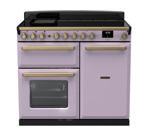 Rangemaster Estel Deluxe 100 | Induction | Heather | Antique Brass Trim | ESDL100EIPHTH/AB1