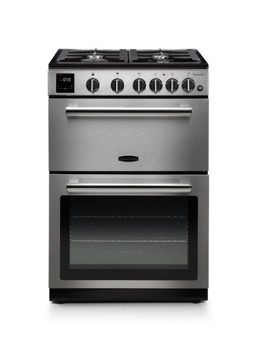 Rangemaster Professional+ 60cm | Gas | Stainless Steel with Chrome | 128140 | PROPL60NGFSS/C