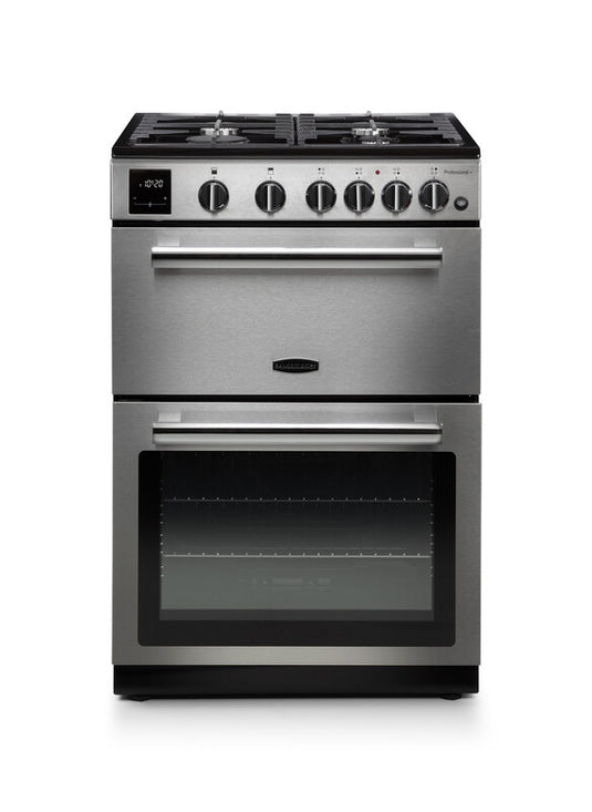 Rangemaster Professional+ 60cm | Gas | Stainless Steel with Chrome | 128140 | PROPL60NGFSS/C