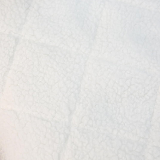 Russell Hobbs Electric Sherpa Double Fleece Blanket | White | RHBDB8004