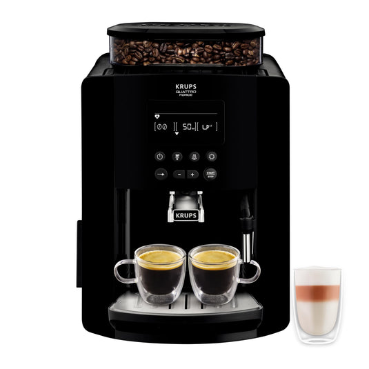 KRUPS Arabica Digital Espresso | Bean to Cup Coffee Machine | Black | EA817040