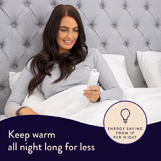 Dreamland Cosy Dreamer Superior Cotton Double Single Control Blanket | 26200