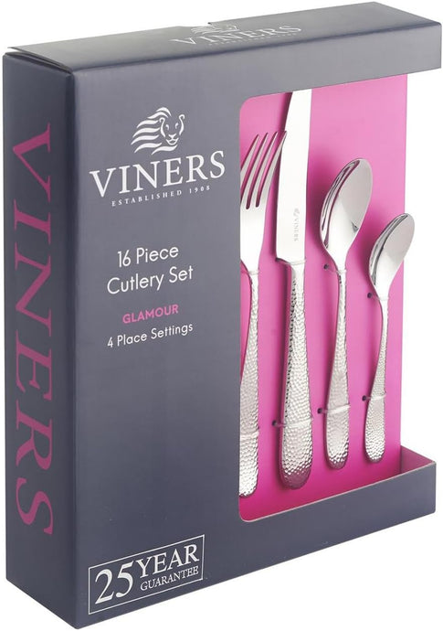 Viners Glamour 18/0 16 Piece Cutlery Set | 0302.652