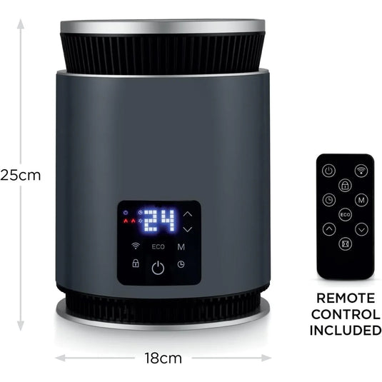 BLACK+DECKER Smart Ceramic Heater | Black | 1800W