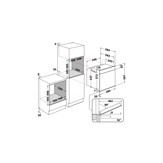 Whirlpool Single Oven | Inox | WOI5S8PM1XA