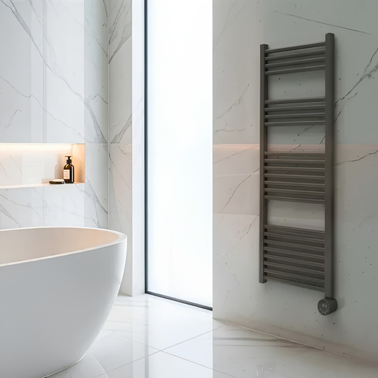 Luceco Masterplug Smartenergy Towel Rail | 1000W | 1250X500Mm | Anthracite Grey | TWL100G125-MP