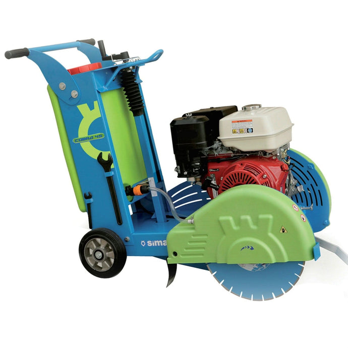 sima cobra 45 floorsaw/roadsaw in green and blue