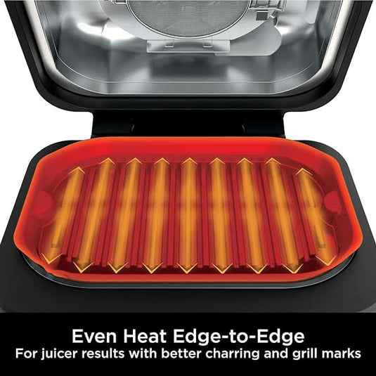 ninja foodi max pro health grill flat plate and air fryer even heat
