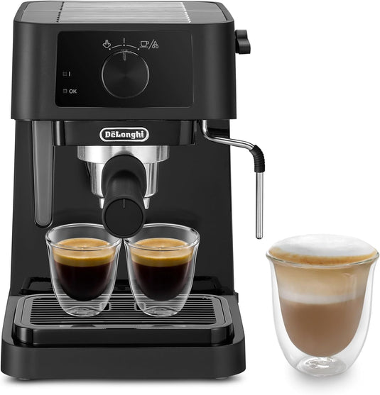 DeLonghi Stilosa Barista Espresso Machine & Cappuccino Maker | Black | EC230BK
